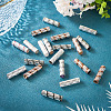 30Pcs 3 Colors Rack Plating Aluminum Beads ALUM-TA0001-04-7