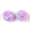 Handmade Faux Rabbit Fur Pom Pom Ball Covered Pendants X-WOVE-F021-A02-1