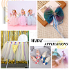 10 Yards Rainbow Color Polyester Tulle Fabric Rolls OCOR-WH0082-136E-5