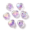 UV Plating Rainbow Iridescent Acrylic Beads LS-OACR-F004-05F-1