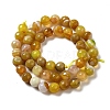 Natural Striped Agate/Banded Agate Beads Strands G-A246-8mm-15-3