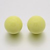 No Hole Spray Painted Brass Round Ball Beads Fit Cage Pendants LS-KKB-J002-14-1