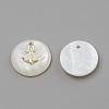 Freshwater Shell Pendants SHEL-Q010-006G-2