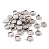 Tarnish Resistant 304 Stainless Steel Pendant Cabochon Settings STAS-K202-03C-P-5