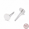 925 Sterling Silver Earrings Findings X-STER-P032-15S-5mm-1