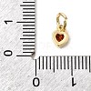 Brass Cubic Zirconia Charms LS-KK-G554-02C-04-3