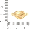 304 Stainless Steel Textured Links Connector Charms STAS-K302-02E-G-3