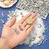 100Pcs 10 Styles Tibetan Style Alloy Pendants TIBEP-CJ0001-52-4