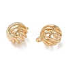 Brass Micro Pave Clear Cubic Zirconia Pendants KK-D261-01G-06-2
