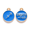 Alloy Enamel Pendants ENAM-S124-01A-02F-1