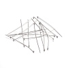 Tarnish Resistant 304 Stainless Steel Ball Head Pins STAS-O105-04-0.6x45mm-1