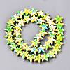 Spray Painted Synthetic Turquoise Beads Strands UNKW-T001-11C-2