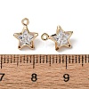 Brass Glass Pendants KK-C253-04G-3