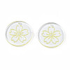 Transparent Resin Pendants RESI-N030-004E-2