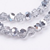 Electroplate Glass Beads Strands EGLA-J042-6mm-H02-3