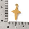 Ion Plating(IP) 304 Stainless Steel Pendants STAS-C110-02G-3