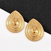 304 Stainless Steel Teardrop Stud Earrings EJEW-I320-11G-1