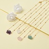 Natural Raw Stone Pendant Necklace for Women NJEW-JN03781-6