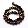 Natural Grade AB Tiger Eye Round Beads Strands X-G-O047-02-6mm-3