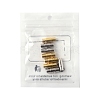 8 Sets 2 Colors Brass Locking Tube Magnetic Clasps KK-FS0001-61-6