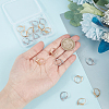 24Pcs 2 Colors Brass Leverback Earring Findings KK-BBC0004-28-3