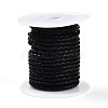 Braided Cowhide Leather Cord NWIR-N005-01C-4mm-1
