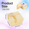 Square Paper Jewelry Ring Gift Boxes with Bowknot CON-TAC0010-80D-4