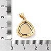 Real 18K Gold Plated Brass Clear Cubic Zirconia Pendants KK-A198-10G-01-3
