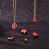 6Pcs 6 Style Brass Enamel Charms KK-SZ0004-04-7