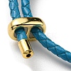 Leather Braided Cord Bracelets BJEW-G675-06G-13-3