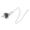 Natural Lapis Lazuli Sphere Dowsing Pendulums BJEW-E292-A03-2
