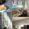3Pcs 3 Style Waterproof PVC Electrostatic Wall Stickers Brick Pattern Stickers DIY-GF0003-70-4