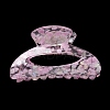 Transparent Floral Pattern Acrylic Claw Hair Clips PW23031332736-3