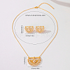 Brass Micro Pave Clear Cubic Zirconia Moon Pendant Necklaces & Stud Earrings Sets for Women QC9389-2