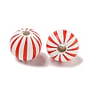 Printed Wood European Beads WOOD-G022-14C-2