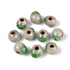 Handmade Crackle Porcelain Beads PORC-Q008-06B-10-1