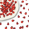 100Pcs 2 Styles Ladybug Resin Cabochons MRMJ-YW0001-079-2