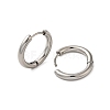 Tarnish Resistant 304 Stainless Steel Hoop Earrings LS-EJEW-P177-P-22-2