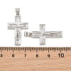 Easter Brass Micro Pave Clear Cubic Zirconia Pendants CU-CBADC6C-09P-02-3