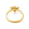 Cubic Zirconia Honeybee Adjustable Ring RJEW-D076-05G-3