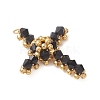 Glass Seed Beaded Pendants PALLOY-MZ01287-01-2