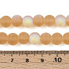 Frosted Transparent Glass Beads Strands LS-GLAA-T032-T8mm-MBB08-4