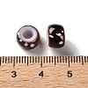 Spray Painted ABS Plastic European Beads KY-G033-01A-12-3