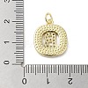 Rack Plating Brass Micro Pave Clear Cubic Zirconia Pendants KK-E102-33G-B-3