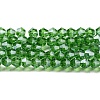 Transparent Electroplate Glass Beads Strands GLAA-F029-3mm-C03-1