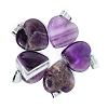 Valentine's Day Natural Amethyst Pendants PW-WG34610-04-1