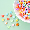 Opaque Acrylic Beads MACR-YW0001-18C-4