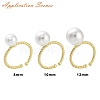 Brass Cup Peg Open Cuff Ring Settings LS-KK-G518-02G-02-4