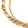 304 Stainless Steel Multi-Strand Chain Bracelets LS-BJEW-G711-03B-G-2