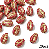 20Pcs Plating Acrylic Beads PACR-YW0001-55A-1